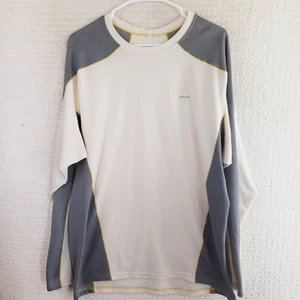 Patagonia Capilene 3 Midweight Long Sleeve Tee Shirt Men's XL White Gray WaffleK - Picture 1 of 20
