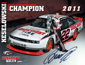 Brad Keselowski NASCAR Signed Autographed Auto 8.5x11 HERO Card Photo Penske - Picture 1 of 2