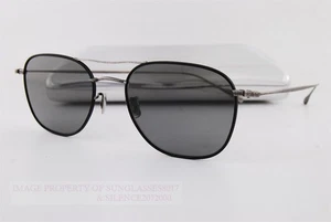 Brand New Eyevan Sunglasses 1014 805825-G Black-Gunmetal Titanium/Gray - Picture 1 of 7
