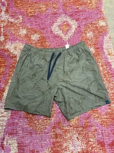 Pantalones Cortos Tailor Vintage Para Hombre XL Osun Con Forro Sombra Oscura Hojas de Plátano 9” - Imagen 1 de 6