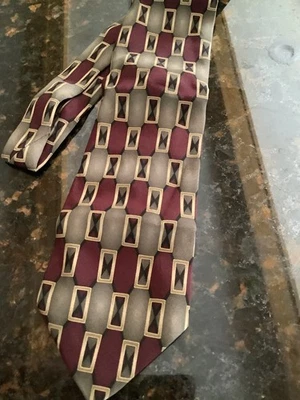 Мужской шелковый галстук шелковица шеи Ziggurat винтажный классический - Изображение 1 из 4