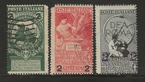 ITALY Classics...Sc #126-128...Cancelled...1913...SCV $18.00 (#2 of 2) - Picture 1 of 1