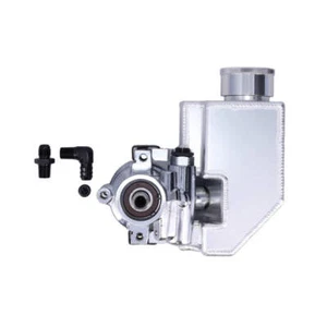 Chrome Type II Power Steering Pump with 18oz Aluminum Reservoir for GM - Picture 1 of 1