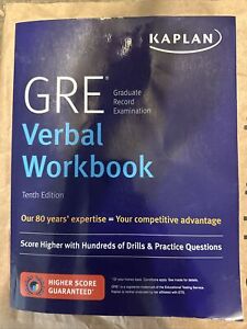 Kaplan Test Prep Ser.: GRE Verbal Workbook : Score Higher with Hundreds of...