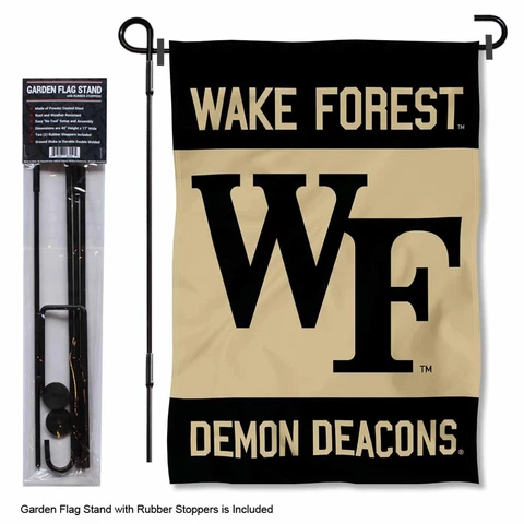 Wake Forest University Garden Flag and Stand Pole Kit Cover