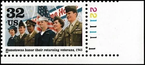 US 2981j 1945 Victory at Last Honor veterans 32c plate single 221111-1 MNH 1995 - Picture 1 of 1