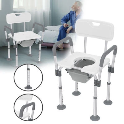Badestuhl Duschstuhl Duschhilfe Badhocker Toilettenstuhl Verstellbar Max 150kg - Bild 1 von 4