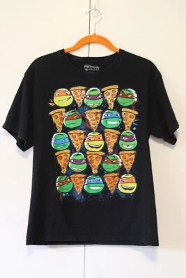 Nickelodeon Teenage Mutant Ninja Turtles Pizza T Shirt XL Black — 第 1/4 张图片