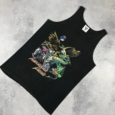 Camiseta sin mangas Harley Davidson American Pride vintage negra talla median... - Imagen 1 de 4