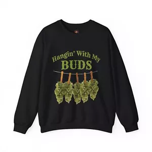 Buds Funny Cannabis 420 Stoner Smoker Punk Hipster Weed Lover Regalo Sudadera - Imagen 1 de 41