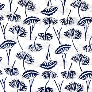 Indian Hand Block Floral Printed Cotton Fabric Dress Sewing Material 10 Yard IE4 - Picture 1 of 5