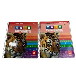 Math Expressions Common Core Teacher Edition Grade 2 Volume 1 & 2 Houghton - Picture 1 of 10