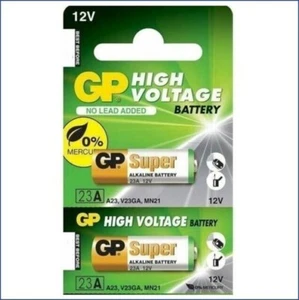 2pcs GP 12Volt 23A Batteries GP A23 12V Alkaline for Remote replacement - Picture 1 of 3