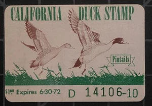 US Stamps - California Duck Stamps #1 - Off Paper - SCV $65.00 - Picture 1 of 2