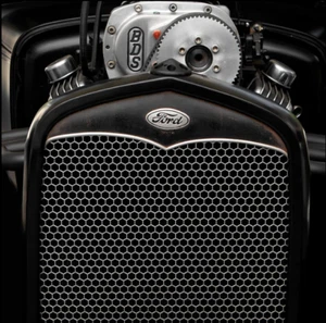 1930-1931 Ford Model A Grille Shell Insert (Aluminum Hexagon Mesh) - Picture 1 of 2