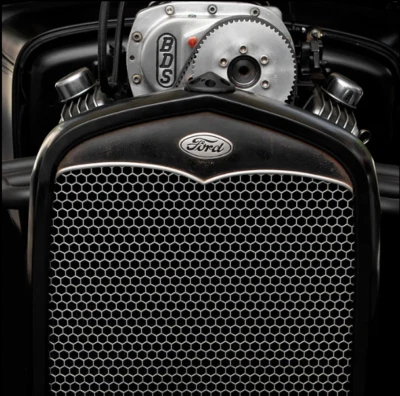 1930-1931 Ford Model A Grille Shell Insert (Aluminum Hexagon Mesh) - Image 1 of 2