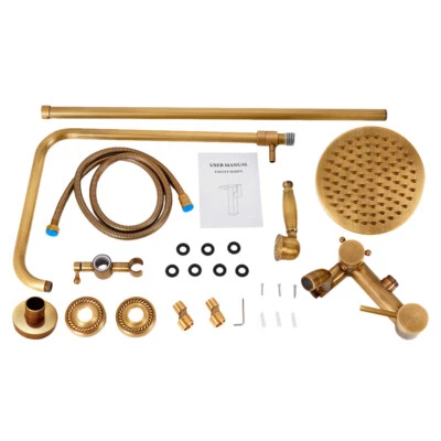 Antique Retro Shower Set Shower Fittings Rain Shower Shower System with Hand Shower - Image 1 of 4