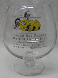 1998 Vintage Green Bay Packers Hall of Fame Glasschnüffler Mark Murphy Ellis - Bild 1 von 3