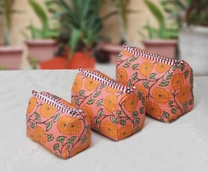 Bolsa de aseo floral bolsa de viaje cosmética para mujer elegante bolsa regalo para ella - Imagen 1 de 4