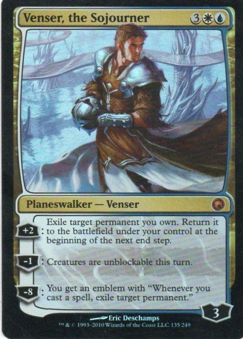 MTG: Scars of Mirrodin: Foil Venser, the Sojourner: Lightly Played Condition - Image 1 of 1