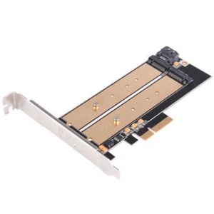 Silverstone ECM22 2xM.2 to PCI-E x4 NVME SSD/SATA Adapter Card to PC w/ Cooling - Zdjęcie 1 z 5