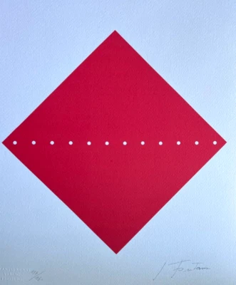 Litografía Lucio FONTANA certificado de autenticidad original firmada pluma [numerada a lápiz] Foto 1 de 4