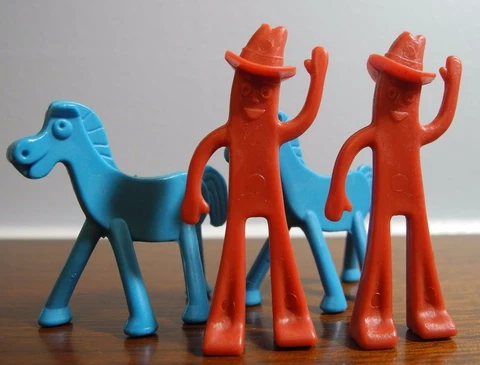 Vintage Lot of 4 Gumby and Pokey Happy Trails Game 2 of Each 1968 Small Cover