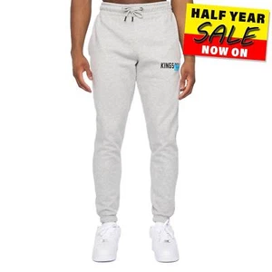 Pantalones de chándal informales grises Kings Will Dream etiquetados con cordón para hombre - Imagen 1 de 5