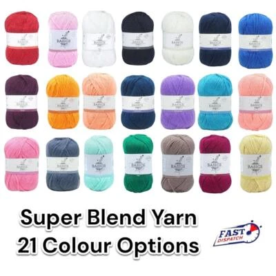 Vibrant 5x 100g Knitting Yarn Wool 4/8 Ply 21 Assorted Colors - FREE SHIPPING - image 1 of 4