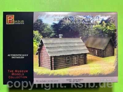 1:72 Pegasus #7703 Wilder Westen bis WK II 2x Blockhütte für Figuren Soldaten