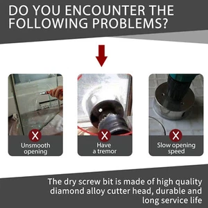 Dry Drill Core Bits 4 inch Diameter Alloy Drill Bit with Drill Thread⇁ - Picture 1 of 11