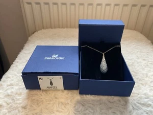 SWAROVSKI Pale Blue Mix Multi Crystal Pear Drop Pendant Ref 5032772 BNIB - Picture 1 of 12