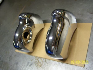 1955 Chevy Wagon Nomad Rear Bumper Guards Rechromed Original Show Chrome Nice GM - Picture 1 of 11