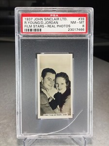 1937 John Sinclair Film Stars Robert Young Dorothy Jordan #39 - PSA 8 *Read Note