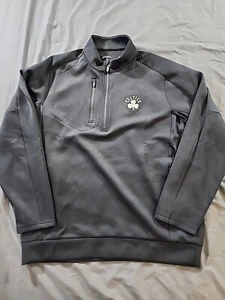 Antigua Black Boston Celtics Metallic Logo Generation Quarter-Zip Top Sz XL - Picture 1 of 6