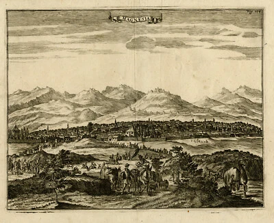 Antique Print-TOPOGRAPHY-MANISA-MAGNESIA-TURKEY-DAPPER-Anonymous-1681 - Image 1 of 4