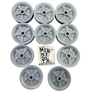 10 Mozzi Knex Pulegge Ruote Grigio/Argento 2" Large - Ricambi K'nex - Foto 1 di 2
