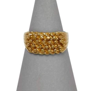 Gebrauchter 4-reihiger Schnapsring 9 kt Gold - Bild 1 von 7
