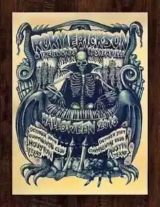 Roky Erickson 2013 Halloween Austin, TX Gig Screen Print AP 18x24 - Picture 1 of 1