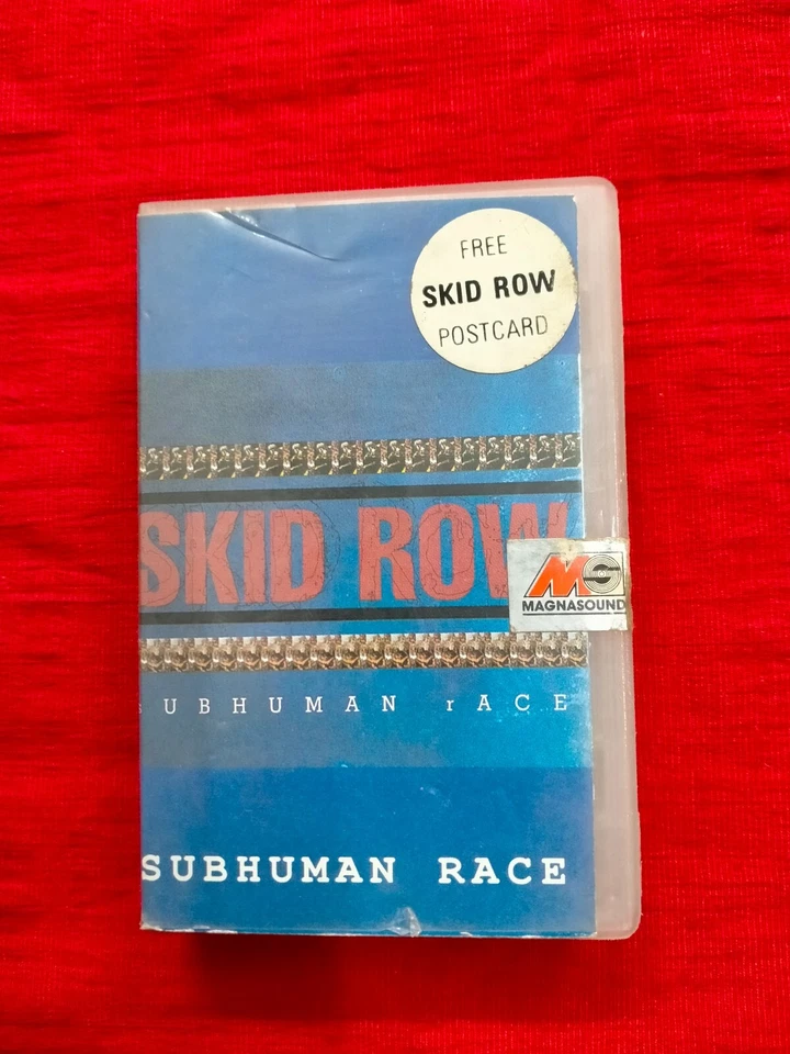 Skid Row Subhuman Race RARE orig Cassette tape INDIA indian Clamshell 1995 - Image 1 of 4