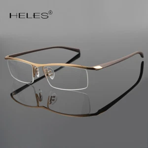 Men's Half Rim Polycarbonate Blue Light Blocking Single Vision Reading Glasses - Bild 1 von 18