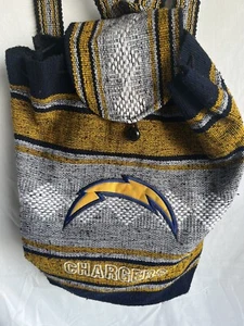 NFL Los Angeles Chargers Light weight Knitted Backpack Sack Satchel - Picture 1 of 3