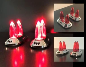 SMALL CLASSIC BULLET LED TAIL/BRAKE LIGHT DUAL TAPER HARLEY CHOPPER MOTORCYCLE - Foto 1 di 4