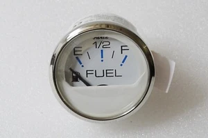 Faria Chesapeake SS Fuel Gauge White CS0331 / GP9373A - Picture 1 of 5