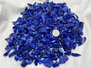 Natural Lapis Lazuli bulk 3kg rough gravel Crystal Rubles for Jewelry bead - Picture 1 of 9