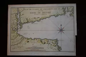 Kanada - Plan de la Baye de Chedabouctou - Havre de Milfort a1744 aus Charlevoix - Bild 1 von 12