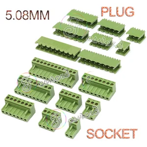 5.08mm PCB Terminal Block Connector 5.08mm Pitch Socket Plug-in Screw Mount - Picture 1 of 6