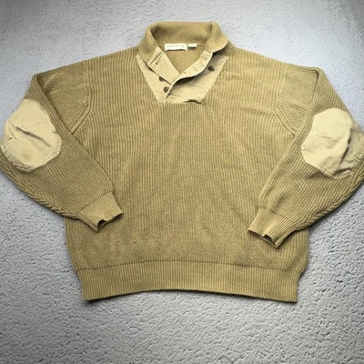 Suéter Orvis De Colección Para Hombres Grande Verde Tiro Codo Parche Caza Grunge Años 90 Foto 1 de 4