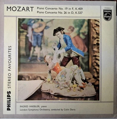 Mozart - Piano Concerto's No. 19  & No. 26  Philips Stereo LP 1963 Mint Record - Image 1 of 4