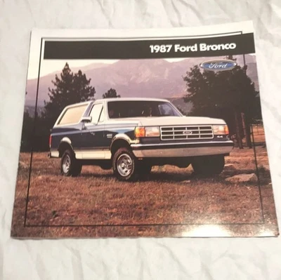 1987 Ford Bronco sales brochure - Image 1 of 4